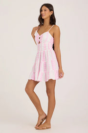 Venita Tribal Dress in Pink