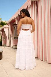 River Maxi Dress in White 49022