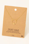 Gold Hooped Star Necklace