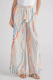 Vacay Striped Flowy Pants