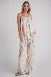 Vacay Striped Flowy Pants