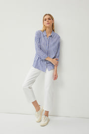 Palm Beach Blouse in Navy