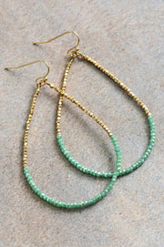 Preston Beaded Earrings in Teal