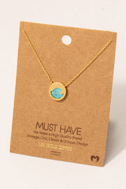 Mini Wave Necklace in Turquoise