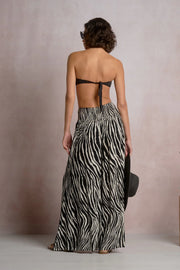 Zebra Pant in Black