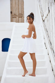 Jannelle Strapless Dress in White