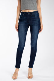 Claire Mid Rise Dark Skinny Jeans