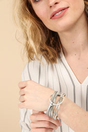 Go with the Flow Bracelet with Silver Accents