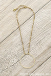 Becki Hoop Necklace in Gold