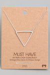 Triangle Necklace in Silver