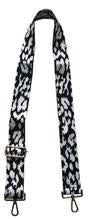 Leopard Print Adjustable Bag Strap~Silver/Black/Grey