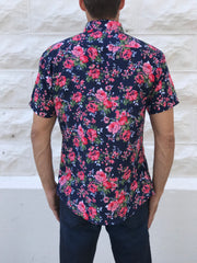 Navy Floral Shirt